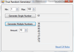 C# random generator